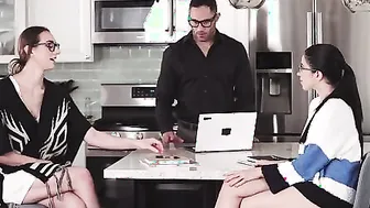 Damon Dice has invited Alex Coal and Andi Rose to his house for a study session. Damons intentions are virgin