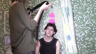 Cuckolded in a bathroom