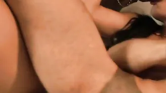 Tranny Bae having fun with 2 bi men
