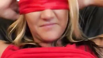 Blindfolded barely legal whipped and banged until jizzed