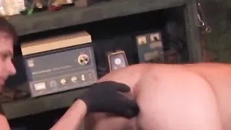 Hot gay dude fists another guy up his wide gaping asshole