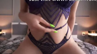 Hourglass tinder date in lingerie agrees to make a home porn