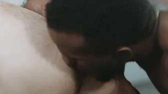 Throbbing cock jock Max Adonis moans while riding hard BBC
