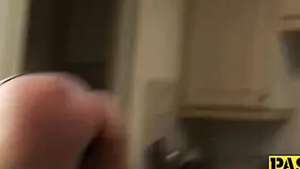 Slutty blonde wife Ivey Passion nailed hard in the kitchen