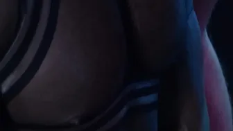 Muscular homo Micah Brandt forms train in anal threesome
