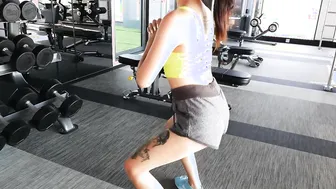 Amateur Thai MILF workout and sex after