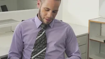 Transgender secretary Melanie Brooks taking cock in office