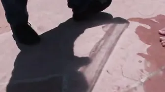 Teenagers 19 year old is having a gorgeous bang at the swimming pool