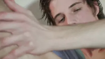 Twink's Morning Wood - Hot Twins Strokin' It