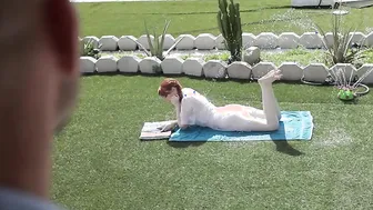 Redhead Teen Faces Off In A Wild Threesome