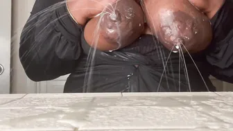 Super Milky Big tits lactating everywhere
