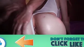 Redhead Spinner Gets Lubed and Fucked