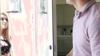 Hot MILF Gives Step-Son's Girlfriend A Creampie For Christmas
