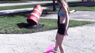 Tiny Teen Takes a Tumble