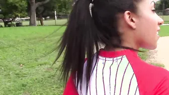 Busty Baseball Babe