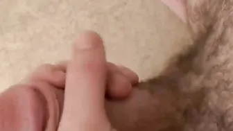 Hung hunk Daniel Delong grabs his big dick and masturbates