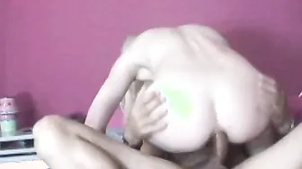 Latin guy fucking blonde into her booty