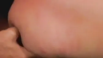 Tight dark haired asshole getting rough pounding