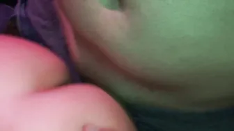Gangbang going wild with luscious busty babes