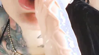 Posh pierced beautiful slut pounds juicy pussy