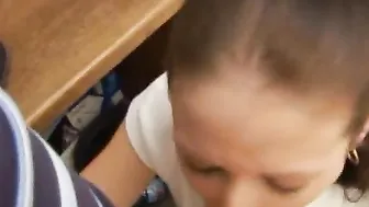 Hot 3some sex with adorable dark hair bitch