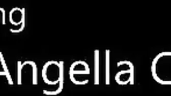 Strutting inside the room decked out into high heels a matching bra and underwear and sheer thigh high tights Angella