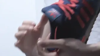 Cute homo worships feet before tounge licking them