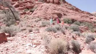 Hot girlfriends finishing hiking trip on cock