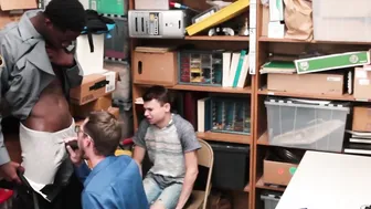 DP fucked twink gets punished for stealing with his daddy