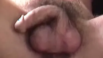 Rugged and scraggly guy named Glen masturbates his big cock