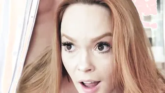 Busty redhead Summer Hart bent over for rough anal fucking