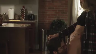 Pornstar Kyler Quinn fucked sideways after erotic deepthroat