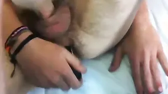 Masturbation in the bedroom with hairy hung think Sean Saint
