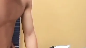 Amateur latino dude bounces on rock solid dick with pleasure