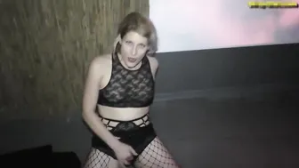 Hot fishnet hooker fucks into adult theater :)CRAZY SEXY HOUSEWIFE
