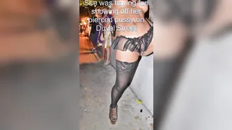 Beer Bottle Vagina Play on the Bar