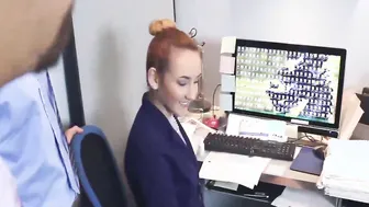 Gigi Flamez and Katalina Mills getting pounded in office
