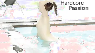 Alessandra Jane is loving some slender dipping into the pool when Matt Ice sneaks up on her from behind and