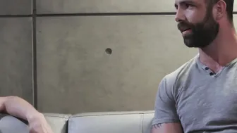 Bearded porn video – Adam Ramzi and Jake Nicola analpounding younger guy rough