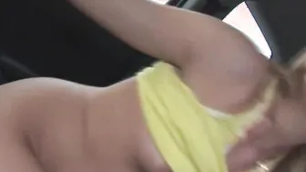 Sweet Sarah kimble Fingering her pussy in car 2