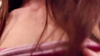BrookeSkye Striptease showing Small tits and shaved pussy 2