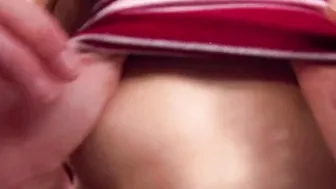 BrookeSkye Striptease showing Small tits and shaved pussy 2