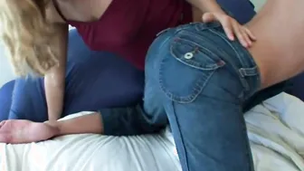 BrookeSkye Lesbian Kissing sucking tits and pussy 2