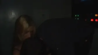 Crystal Ray blowjob a dick at video store 2
