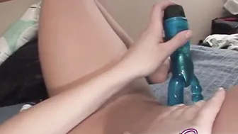 Tabatha Sweet Masturbate with dildo closeup 2