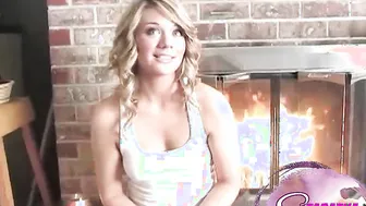 Tabitha Sweet wet nipple playing Interview 2