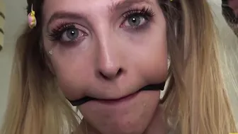 Sub Rhiannon Ryder dominated and left with mouthful of cum