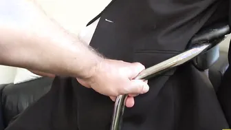 Busty British bimbo drilled hard in all of her holes