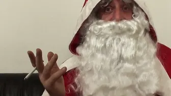 UK subslut hammered and fed with jizz by maledom Santa