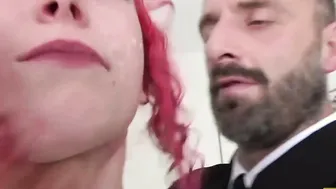 Cute redhead teen gets fucked roughly